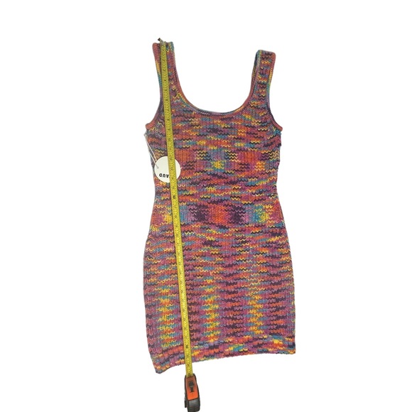 Last Chance NWT STAUD Mini Gardenia Knit Dress in Sunset L - Picture 10 of 15